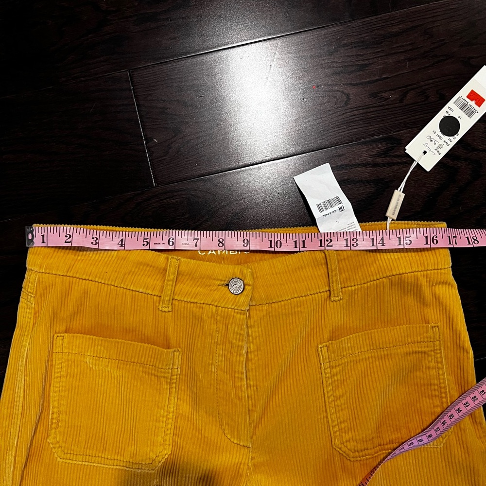 Caprio Mustard Straight Leg Women's Pants - Picture 5 of 6